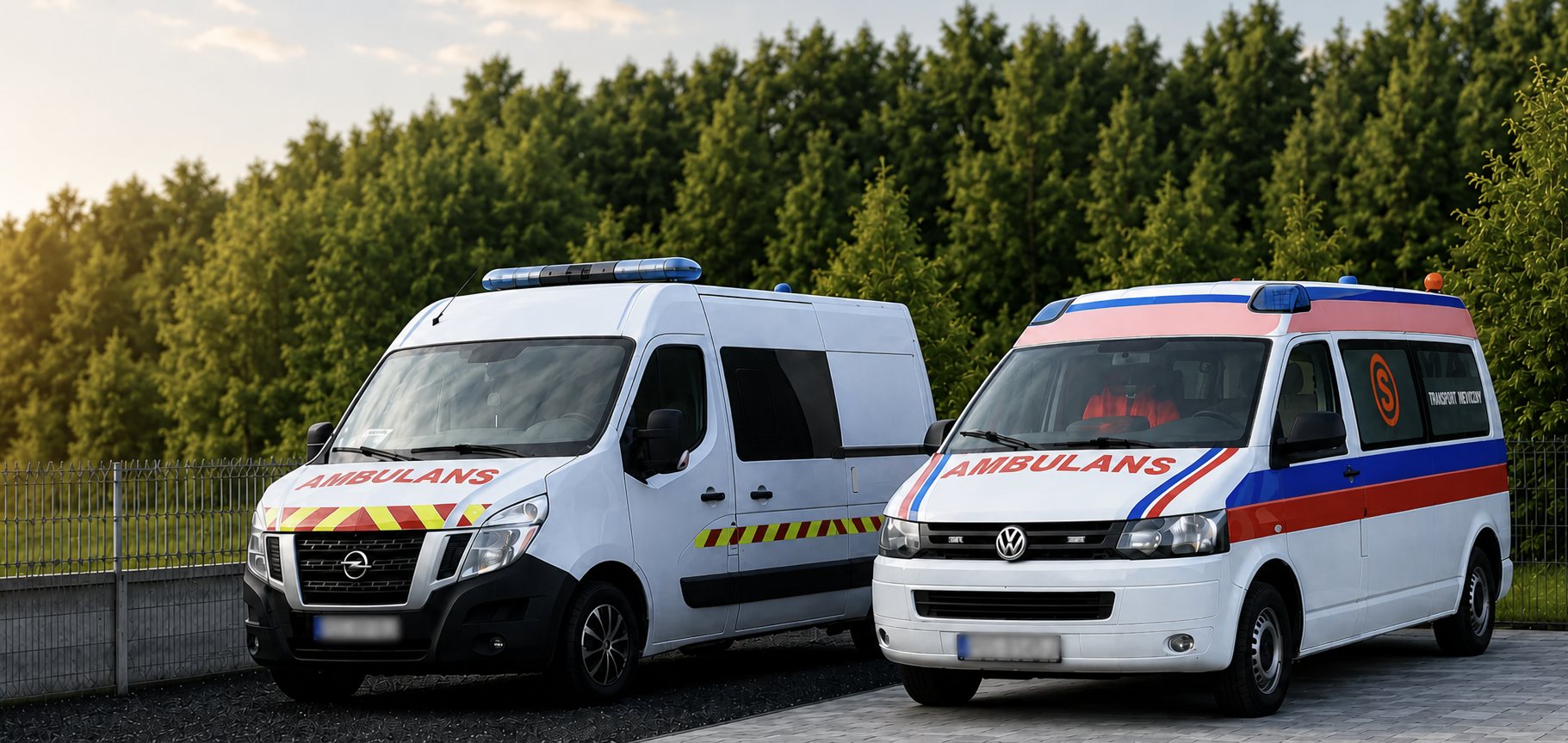 Flota ambulansów transportowych P.H.U. MEDLIFE